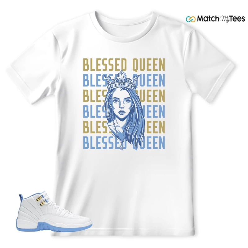 Blessed Queen White matching T-shirt T-shirt