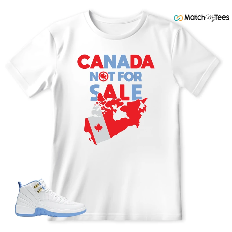 NIKE JORDAN 12 RETRO WHITE UNIVERSITY BLUE (2004) (WOMEN'S) SNEAKER Matching Tees t-shirt