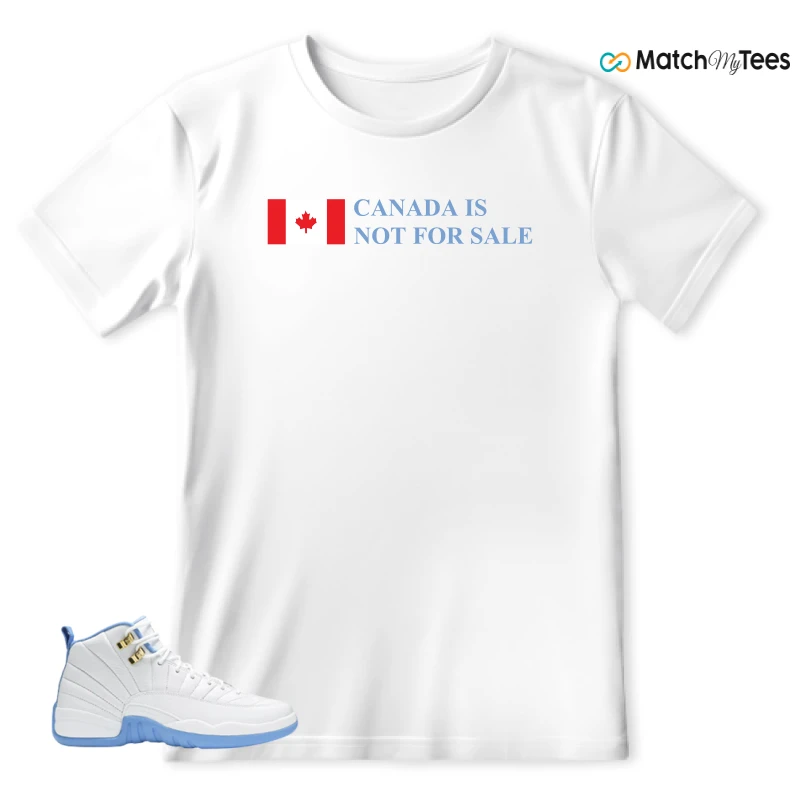 NIKE JORDAN 12 RETRO WHITE UNIVERSITY BLUE (2004) (WOMEN'S) SNEAKER Matching Tees t-shirt