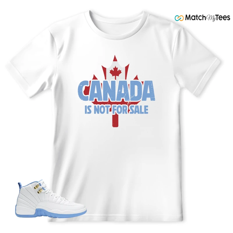 NIKE JORDAN 12 RETRO WHITE UNIVERSITY BLUE (2004) (WOMEN'S) SNEAKER Matching Tees t-shirt