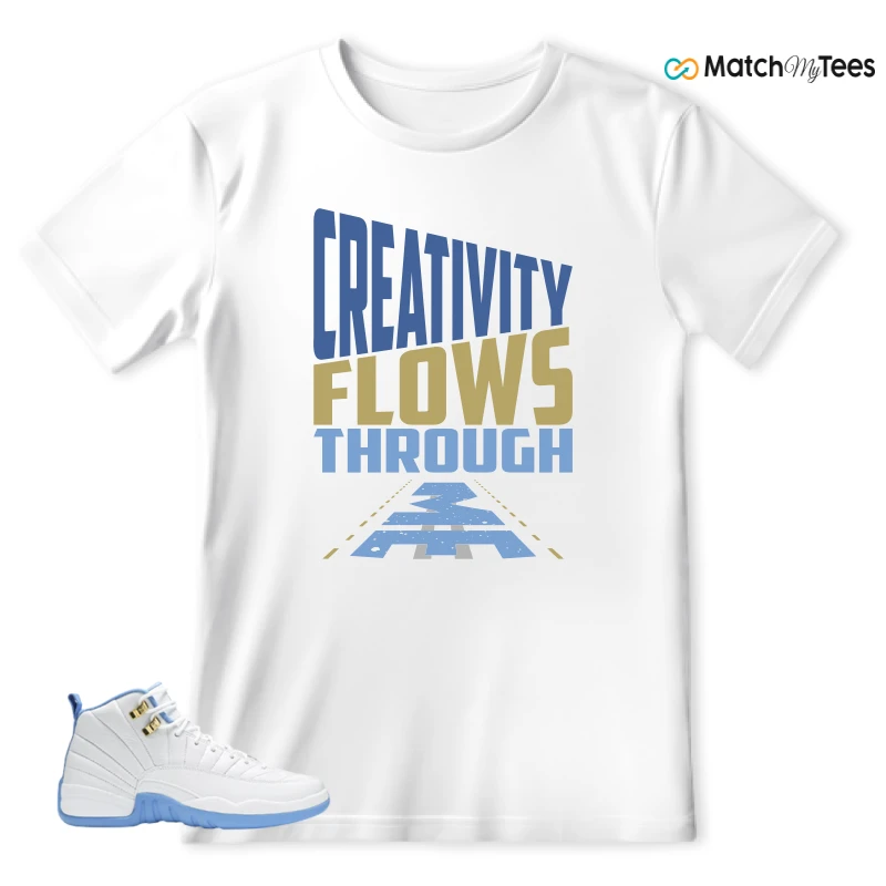 Creativity Flows Through Me White matching T-shirt T-shirt