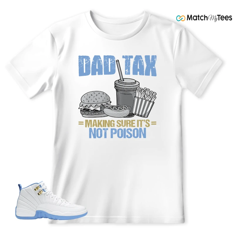 NIKE JORDAN 12 RETRO WHITE UNIVERSITY BLUE (2004) (WOMEN'S) SNEAKER Matching Tees t-shirt