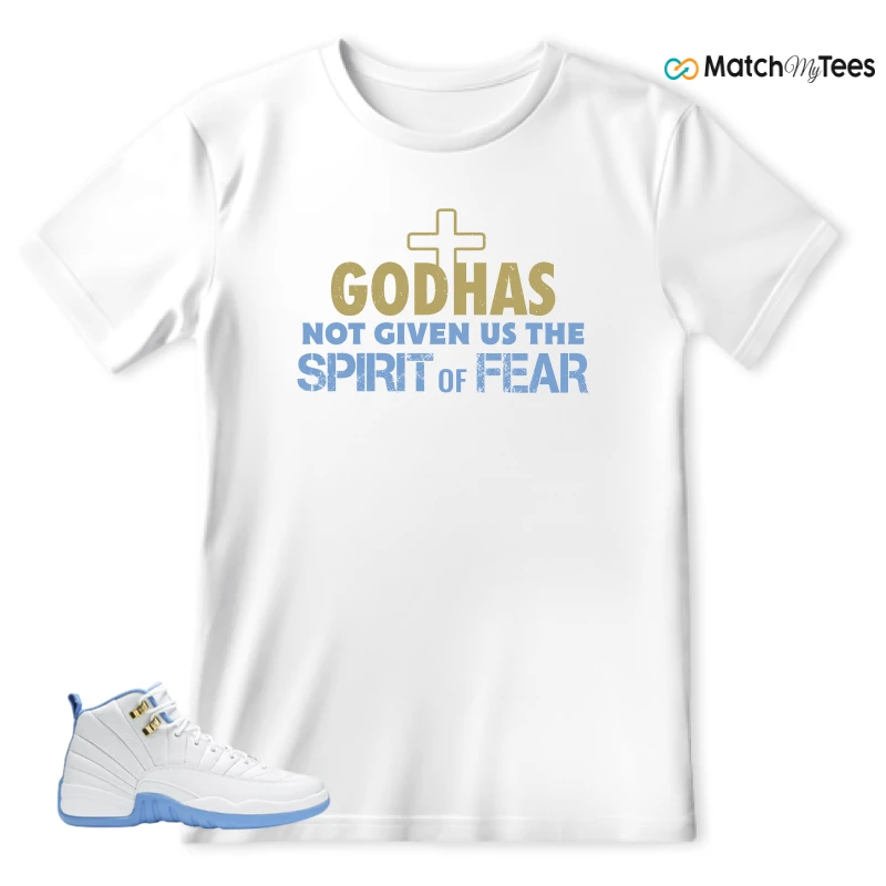 NIKE JORDAN 12 RETRO WHITE UNIVERSITY BLUE (2004) (WOMEN'S) SNEAKER Matching Tees t-shirt