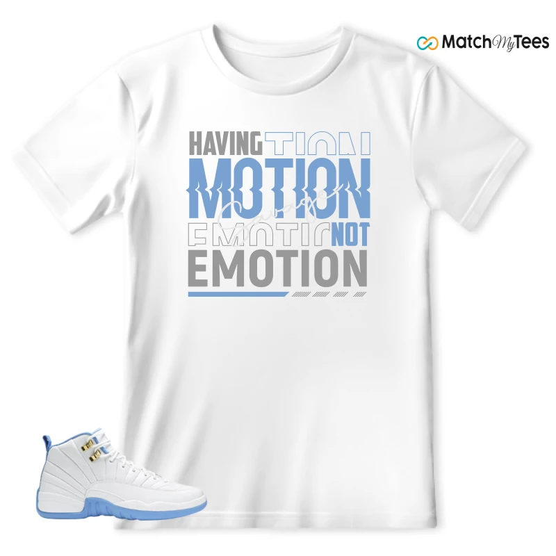 NIKE JORDAN 12 RETRO WHITE UNIVERSITY BLUE (2004) (WOMEN'S) SNEAKER Matching Tees t-shirt