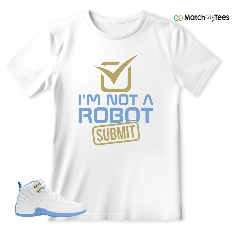NIKE JORDAN 12 RETRO WHITE UNIVERSITY BLUE (2004) (WOMEN'S) SNEAKER Matching Tees t-shirt