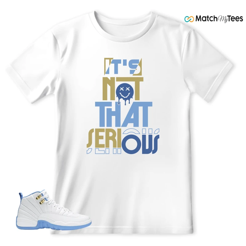 NIKE JORDAN 12 RETRO WHITE UNIVERSITY BLUE (2004) (WOMEN'S) SNEAKER Matching Tees t-shirt