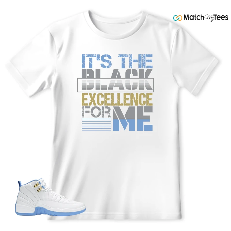NIKE JORDAN 12 RETRO WHITE UNIVERSITY BLUE (2004) (WOMEN'S) SNEAKER Matching Tees t-shirt