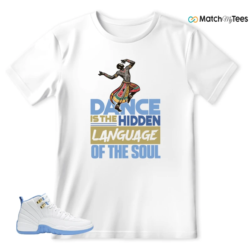 NIKE JORDAN 12 RETRO WHITE UNIVERSITY BLUE (2004) (WOMEN'S) SNEAKER Matching Tees t-shirt