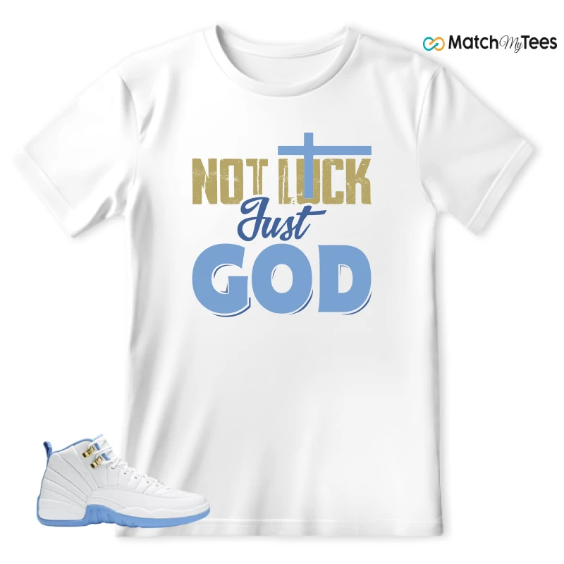 NIKE JORDAN 12 RETRO WHITE UNIVERSITY BLUE (2004) (WOMEN'S) SNEAKER Matching Tees t-shirt