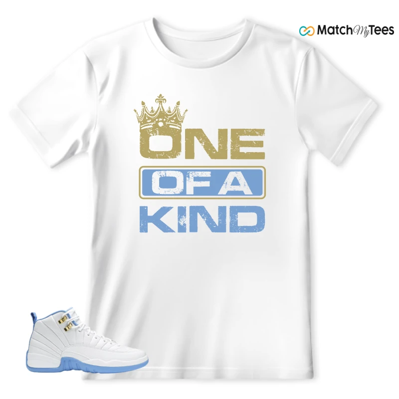 NIKE JORDAN 12 RETRO WHITE UNIVERSITY BLUE (2004) (WOMEN'S) SNEAKER Matching Tees t-shirt