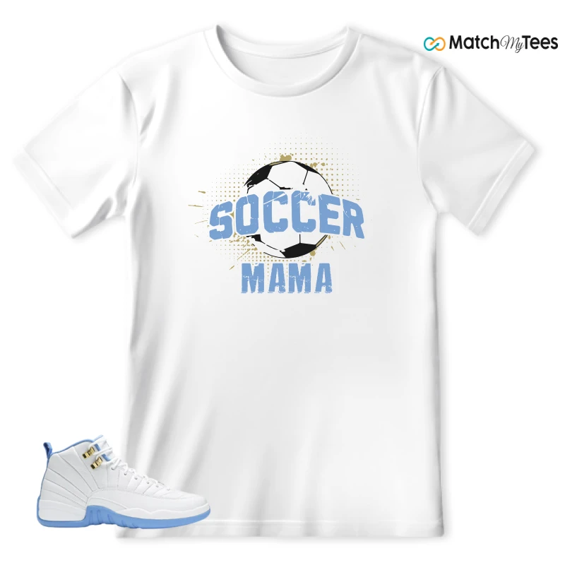 NIKE JORDAN 12 RETRO WHITE UNIVERSITY BLUE (2004) (WOMEN'S) SNEAKER Matching Tees t-shirt