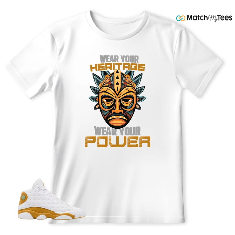NIKE JORDAN 13 RETRO WHEAT (2023) (GS) SNEAKER Matching Tees t-shirt