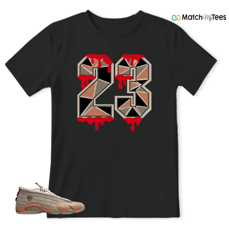 NIKE JORDAN 14 RETRO LOW CLOT TERRA BLUSH SNEAKER Matching Tees t-shirt