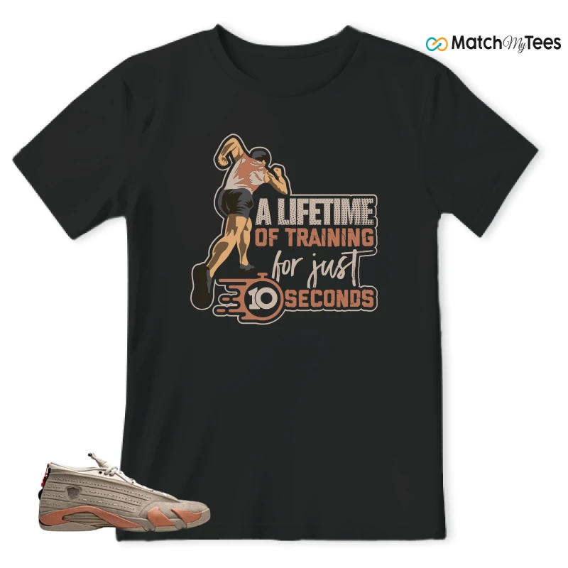 NIKE JORDAN 14 RETRO LOW CLOT TERRA BLUSH SNEAKER Matching Tees t-shirt