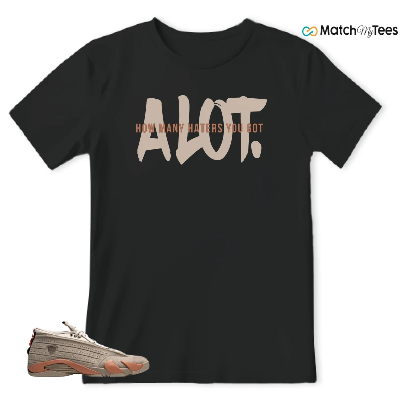 NIKE JORDAN 14 RETRO LOW CLOT TERRA BLUSH SNEAKER Matching Tees t-shirt
