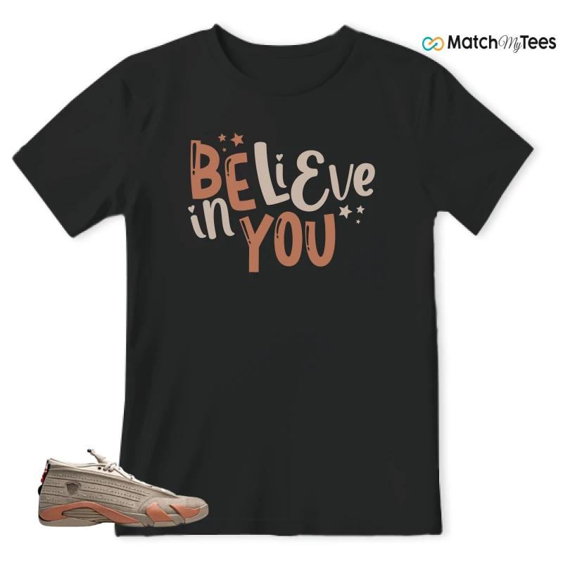 NIKE JORDAN 14 RETRO LOW CLOT TERRA BLUSH SNEAKER Matching Tees t-shirt