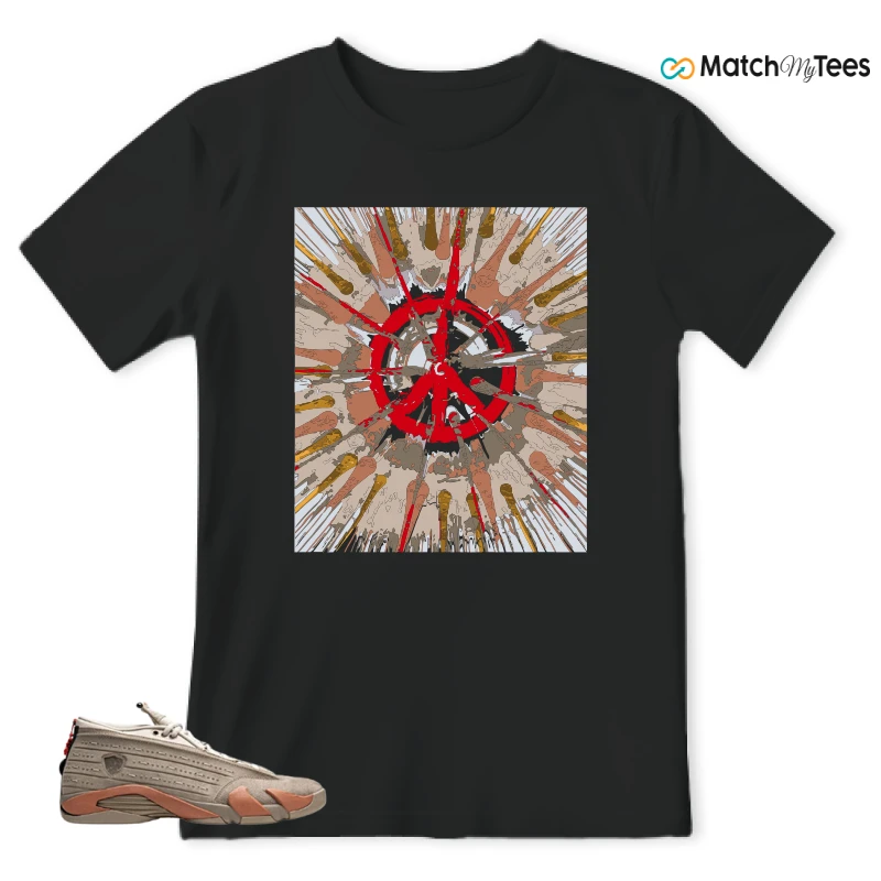 NIKE JORDAN 14 RETRO LOW CLOT TERRA BLUSH SNEAKER Matching Tees t-shirt