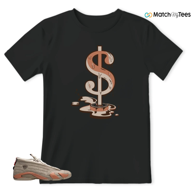 NIKE JORDAN 14 RETRO LOW CLOT TERRA BLUSH SNEAKER Matching Tees t-shirt