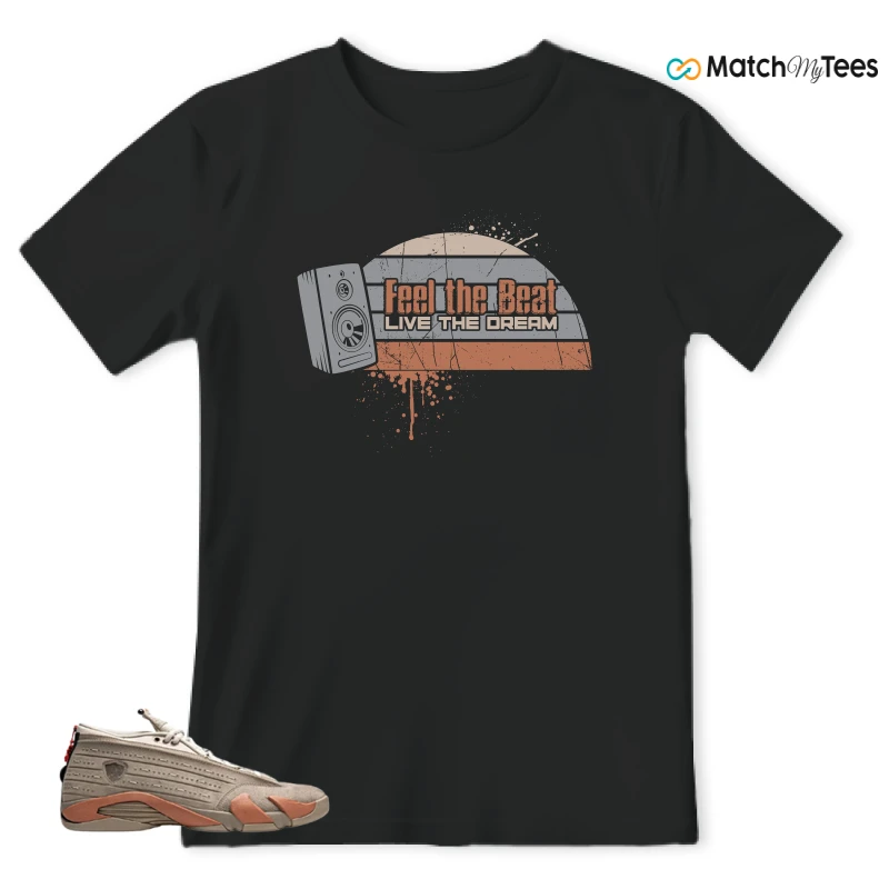 NIKE JORDAN 14 RETRO LOW CLOT TERRA BLUSH SNEAKER Matching Tees t-shirt