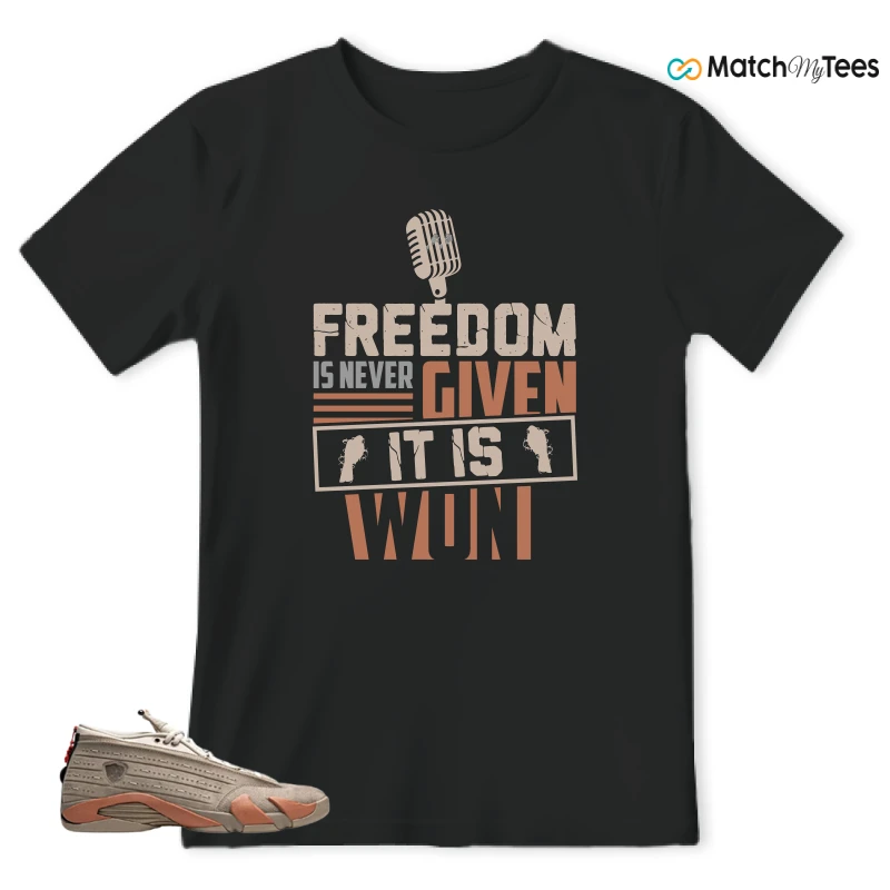 NIKE JORDAN 14 RETRO LOW CLOT TERRA BLUSH SNEAKER Matching Tees t-shirt