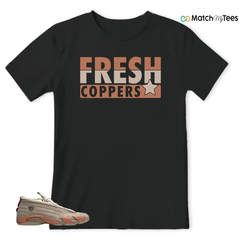 NIKE JORDAN 14 RETRO LOW CLOT TERRA BLUSH SNEAKER Matching Tees t-shirt