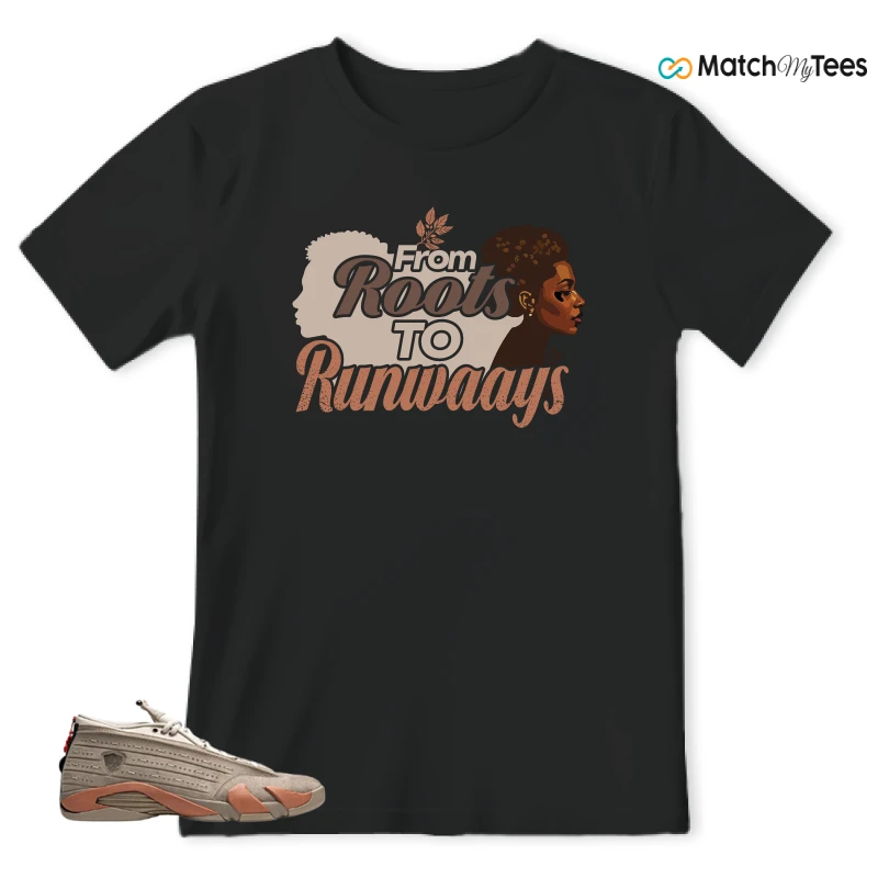 NIKE JORDAN 14 RETRO LOW CLOT TERRA BLUSH SNEAKER Matching Tees t-shirt