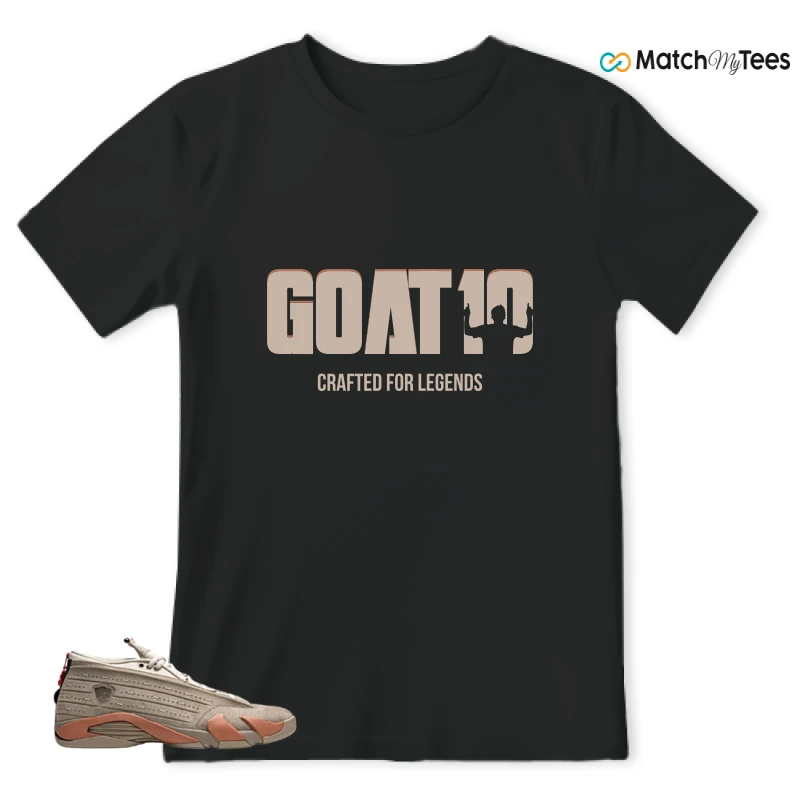 NIKE JORDAN 14 RETRO LOW CLOT TERRA BLUSH SNEAKER Matching Tees t-shirt