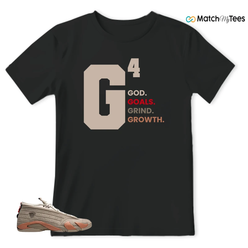 NIKE JORDAN 14 RETRO LOW CLOT TERRA BLUSH SNEAKER Matching Tees t-shirt