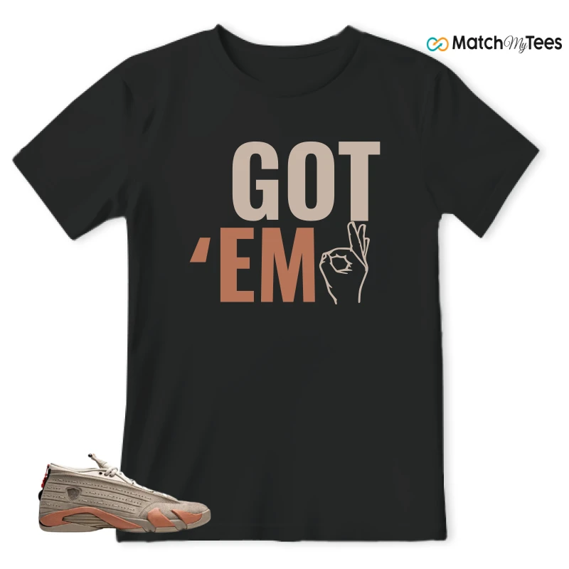 NIKE JORDAN 14 RETRO LOW CLOT TERRA BLUSH SNEAKER Matching Tees t-shirt