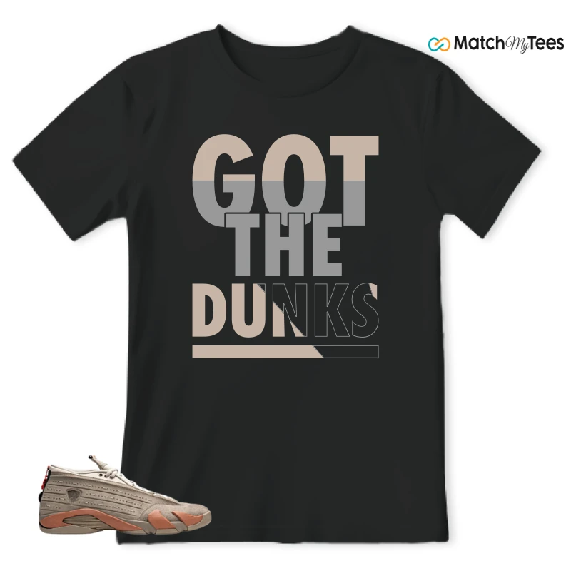 NIKE JORDAN 14 RETRO LOW CLOT TERRA BLUSH SNEAKER Matching Tees t-shirt