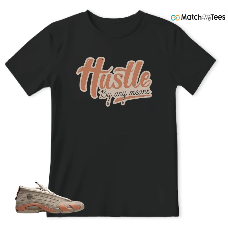 NIKE JORDAN 14 RETRO LOW CLOT TERRA BLUSH SNEAKER Matching Tees t-shirt