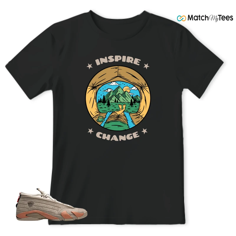NIKE JORDAN 14 RETRO LOW CLOT TERRA BLUSH SNEAKER Matching Tees t-shirt