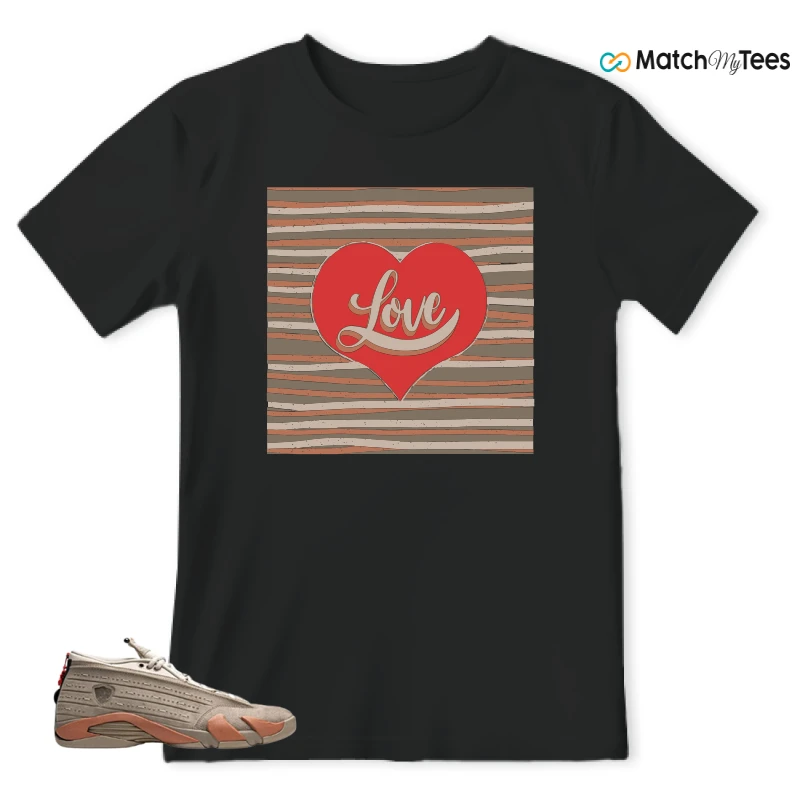 NIKE JORDAN 14 RETRO LOW CLOT TERRA BLUSH SNEAKER Matching Tees t-shirt