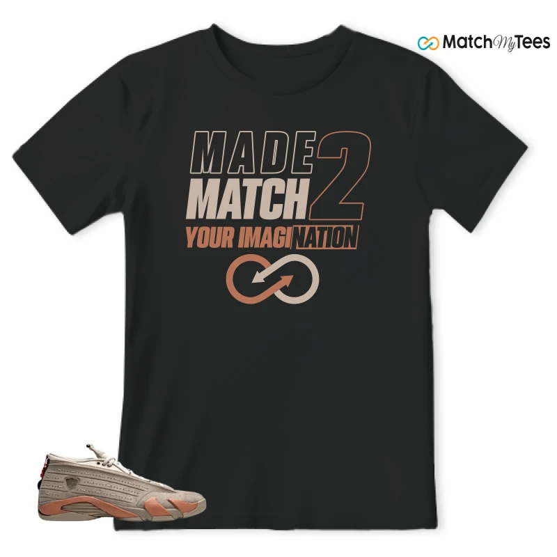 NIKE JORDAN 14 RETRO LOW CLOT TERRA BLUSH SNEAKER Matching Tees t-shirt