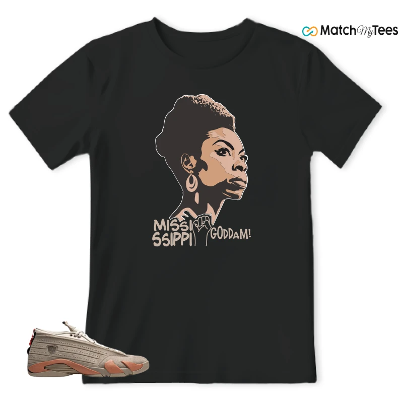 NIKE JORDAN 14 RETRO LOW CLOT TERRA BLUSH SNEAKER Matching Tees t-shirt