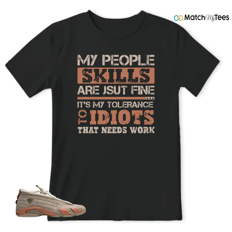 NIKE JORDAN 14 RETRO LOW CLOT TERRA BLUSH SNEAKER Matching Tees t-shirt