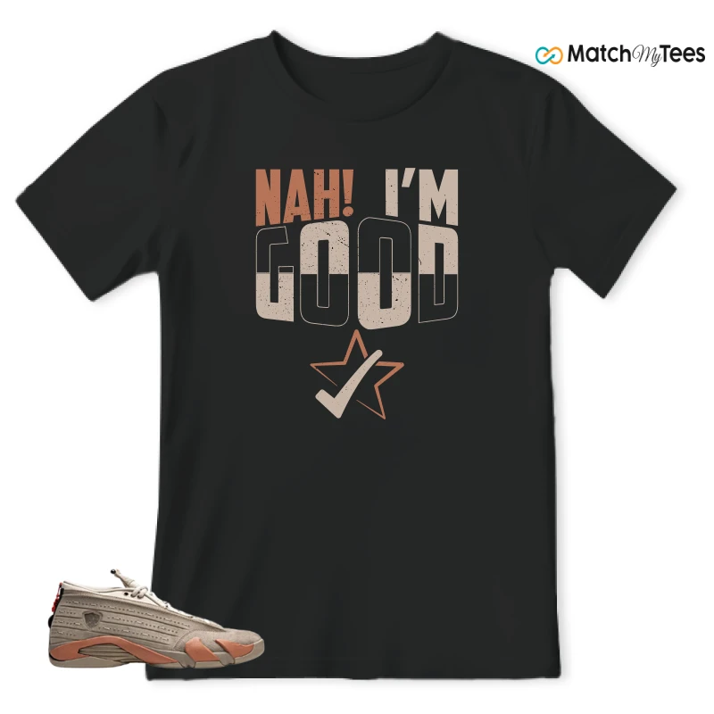 NIKE JORDAN 14 RETRO LOW CLOT TERRA BLUSH SNEAKER Matching Tees t-shirt