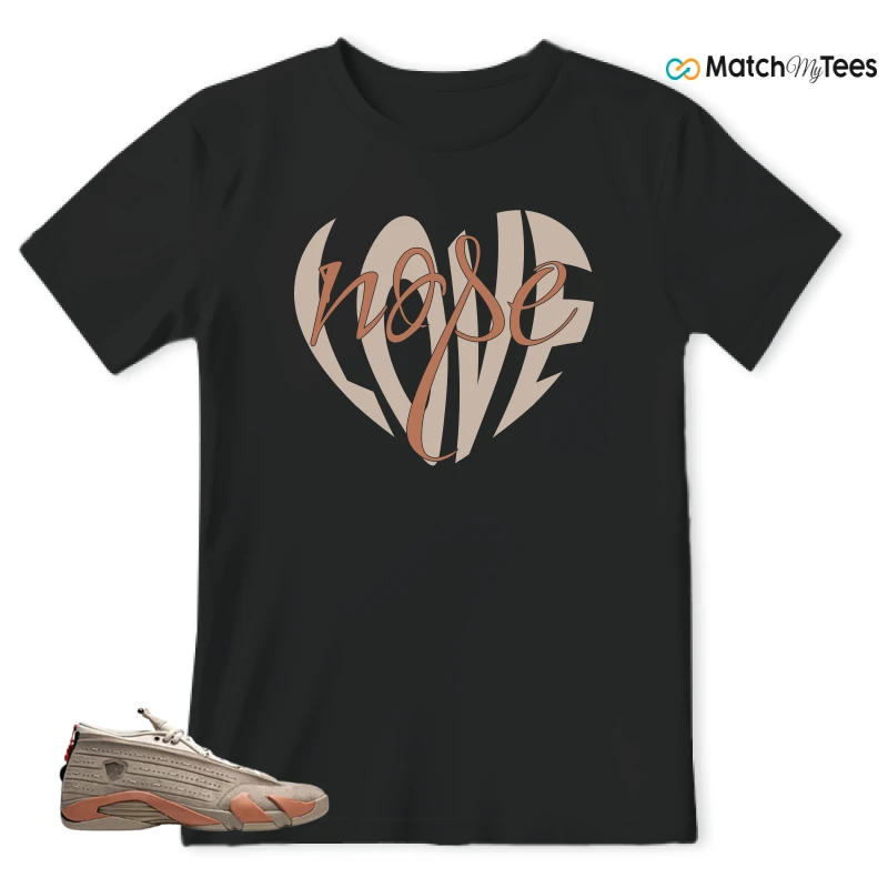 NIKE JORDAN 14 RETRO LOW CLOT TERRA BLUSH SNEAKER Matching Tees t-shirt