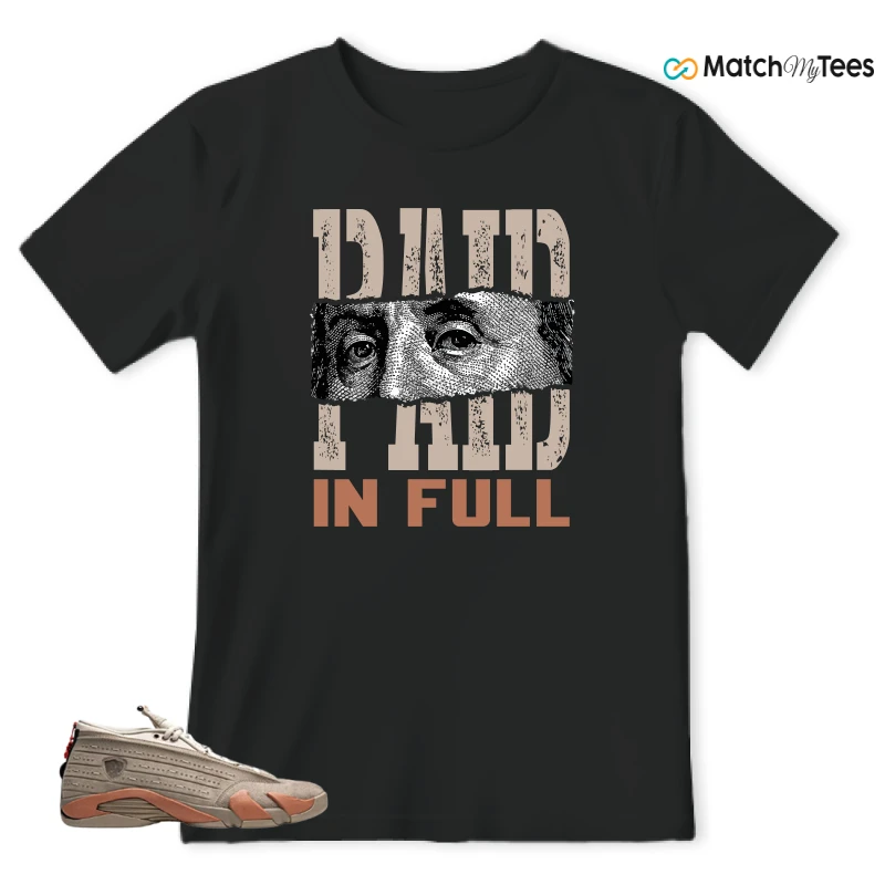 Paid In Full Black matching T-shirt T-shirt