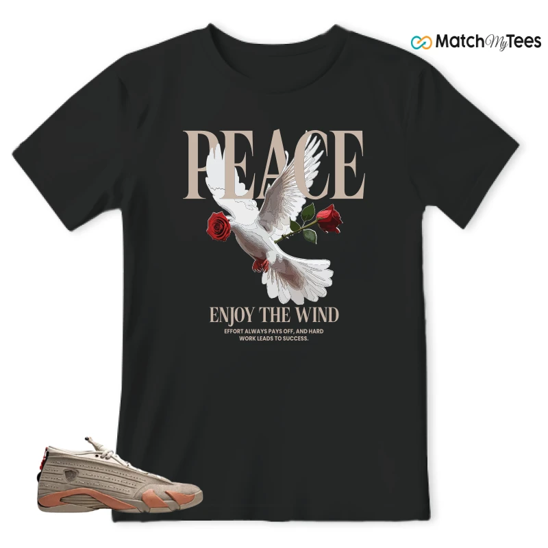 NIKE JORDAN 14 RETRO LOW CLOT TERRA BLUSH SNEAKER Matching Tees t-shirt