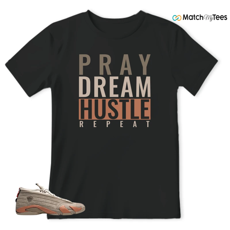 NIKE JORDAN 14 RETRO LOW CLOT TERRA BLUSH SNEAKER Matching Tees t-shirt