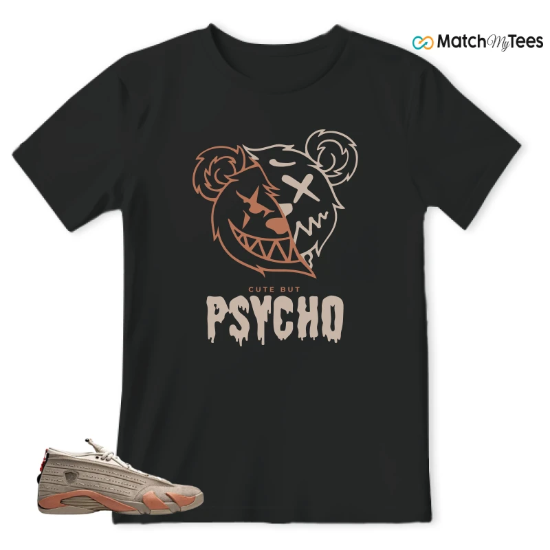 Psycho Teddy Black matching T-shirt T-shirt