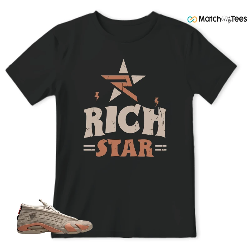 NIKE JORDAN 14 RETRO LOW CLOT TERRA BLUSH SNEAKER Matching Tees t-shirt