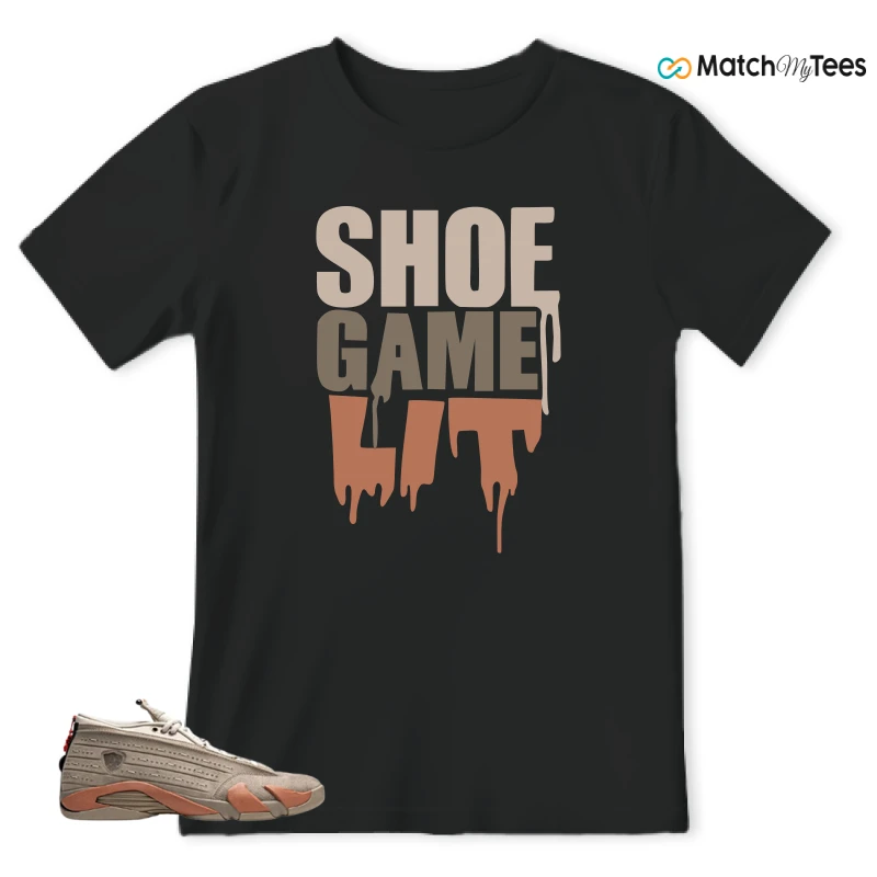 Shoe Game Lit Black matching T-shirt T-shirt