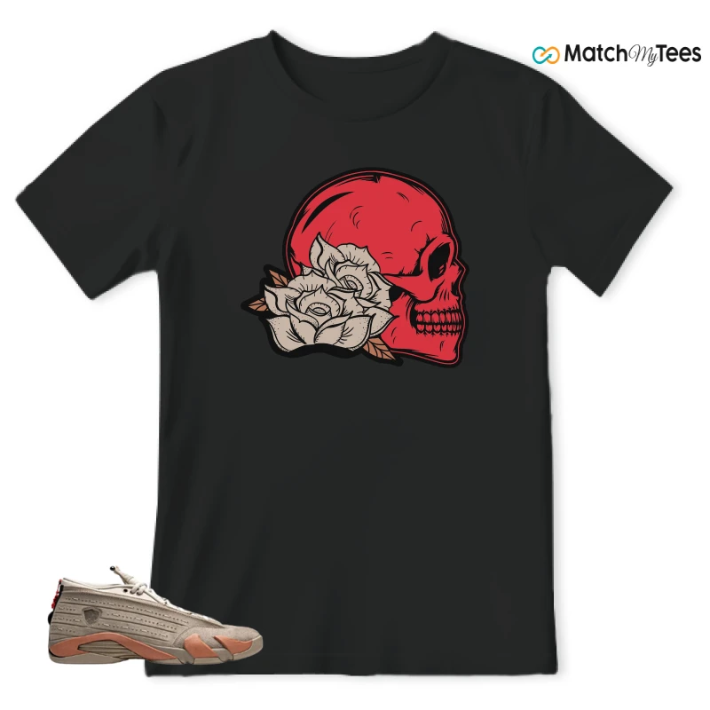 NIKE JORDAN 14 RETRO LOW CLOT TERRA BLUSH SNEAKER Matching Tees t-shirt