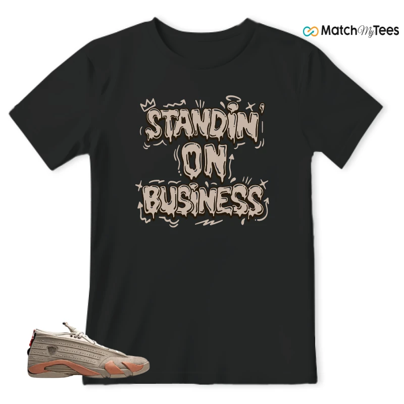 NIKE JORDAN 14 RETRO LOW CLOT TERRA BLUSH SNEAKER Matching Tees t-shirt