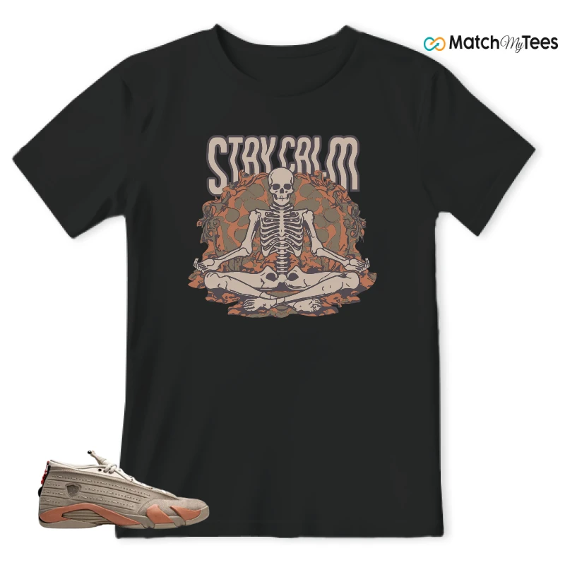 Stay Calm2 Black matching T-shirt T-shirt
