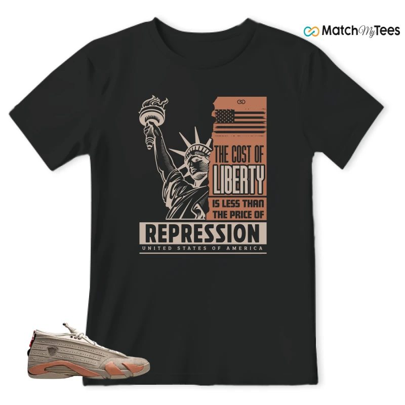 NIKE JORDAN 14 RETRO LOW CLOT TERRA BLUSH SNEAKER Matching Tees t-shirt