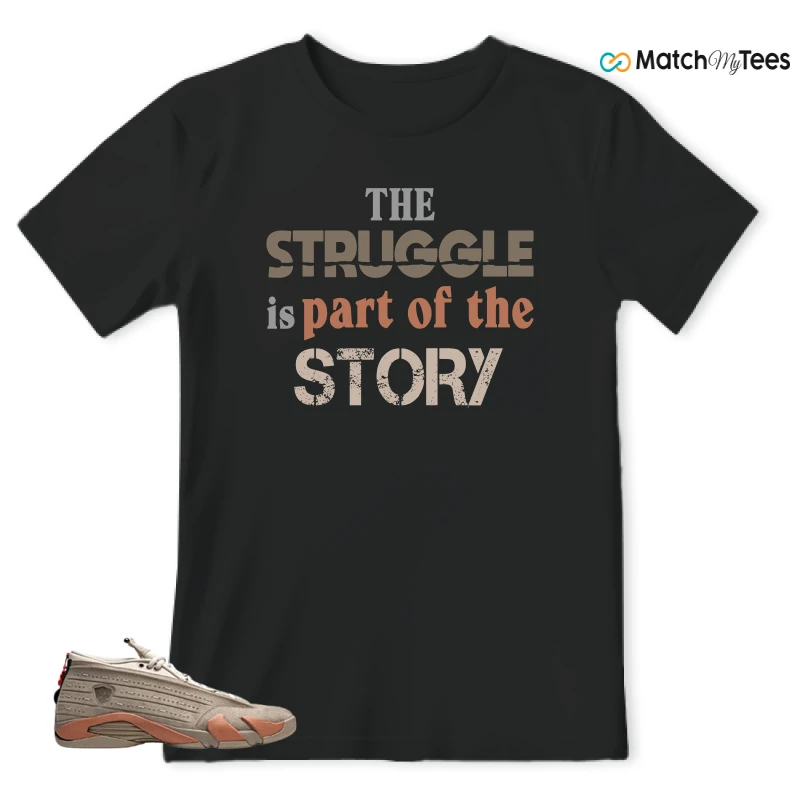 NIKE JORDAN 14 RETRO LOW CLOT TERRA BLUSH SNEAKER Matching Tees t-shirt