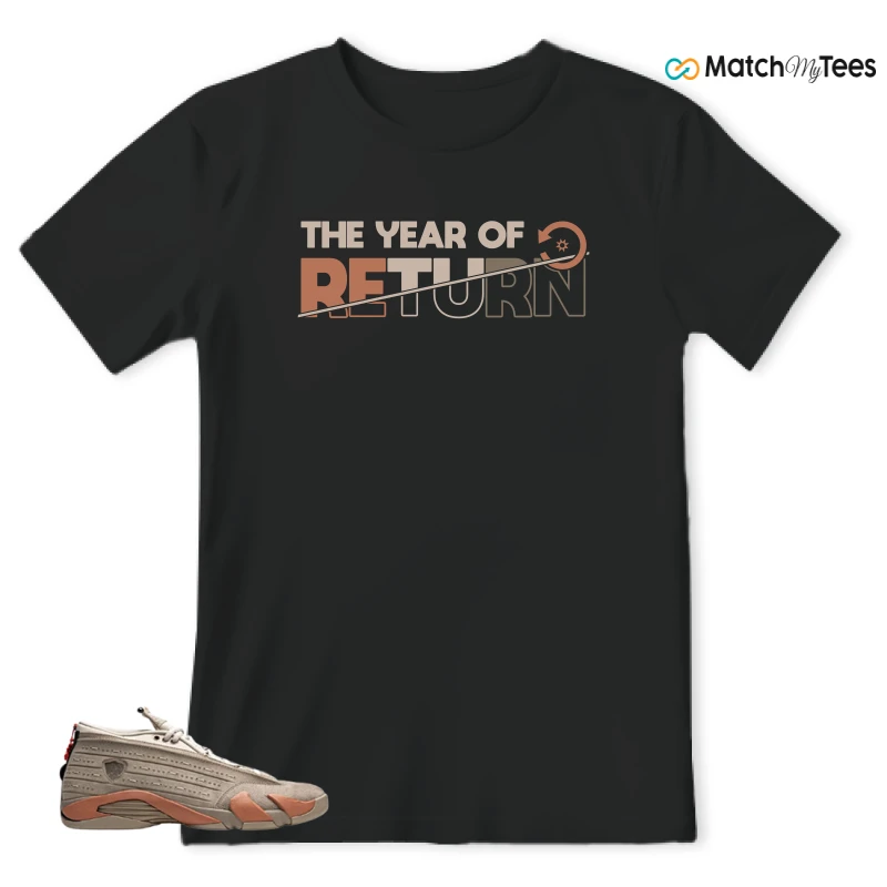 NIKE JORDAN 14 RETRO LOW CLOT TERRA BLUSH SNEAKER Matching Tees t-shirt